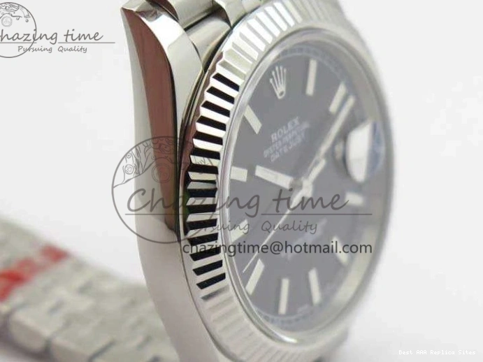 Good Copy Rolex Watches Noob 1:1 Stick Bracelet Black DateJust A Dial SS 228238 Best Jubilee On Edition 3507 Markers Trendy 0120